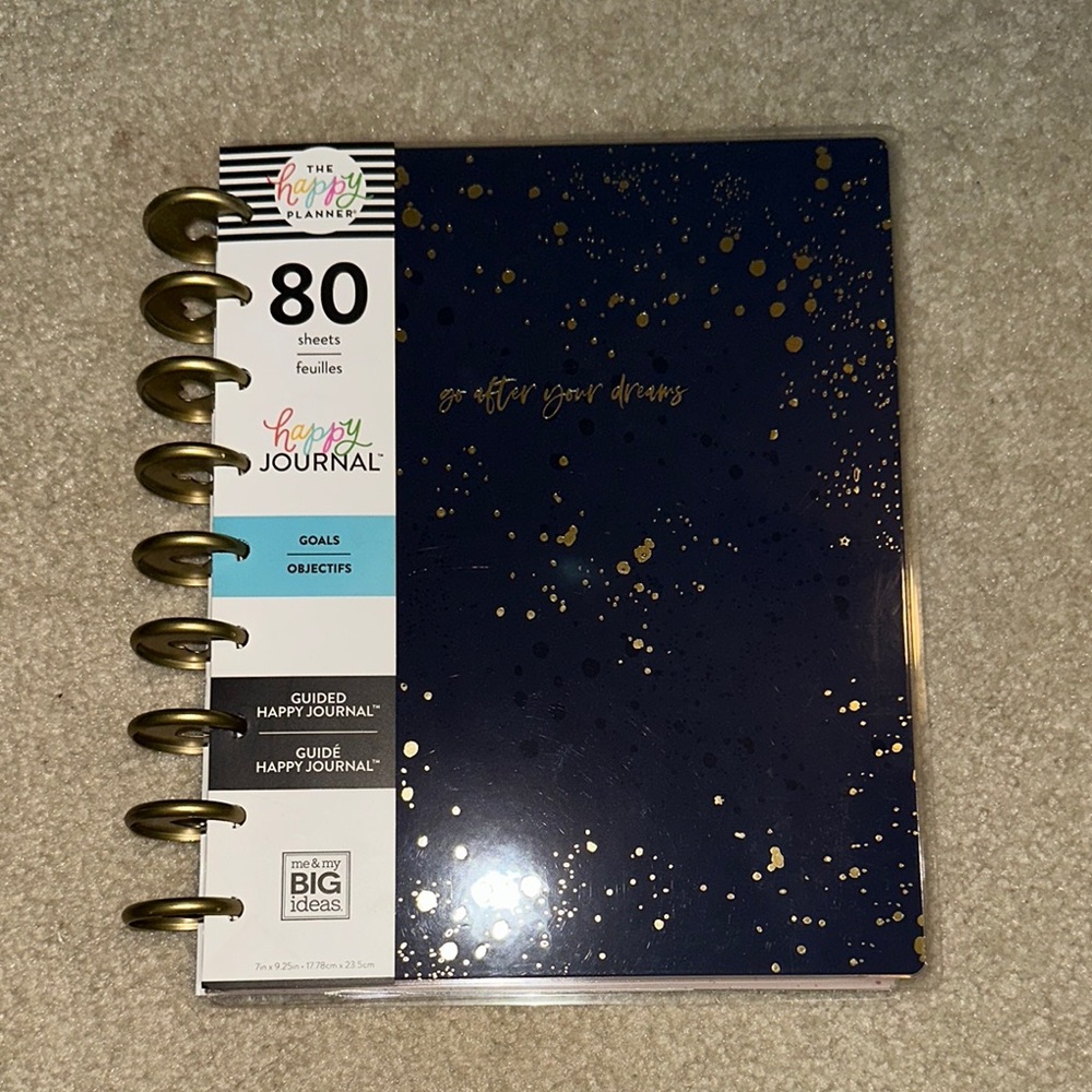 The Happy Planner Guided Happy Journal with Gold Accents